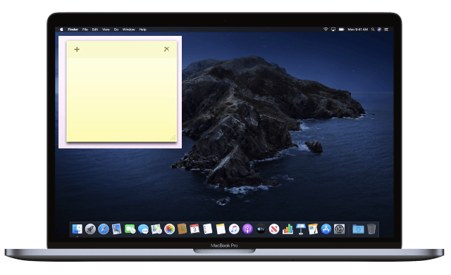 Sticky notes for mac high sierra